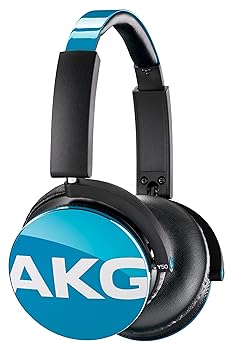 【中古】AKG Y50 ヘッドホン 密閉型オンイヤー ティールブルー Y50TEL 国内正規品