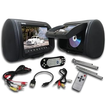 【中古】Absolute DPH-980PKGB 9.5-Inch Headrest Pillow Monitor with DVD Player USBSDMMC Ready, Pair Black by Absolute 75,755円