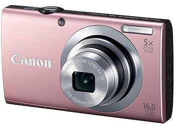 【中古】【39shop】Canon★デジタルカメラ PowerShot A2400IS ピンク 1600万画素 光学5倍ズーム PSA2400ISPK（非常に良い）｜ドリエム店