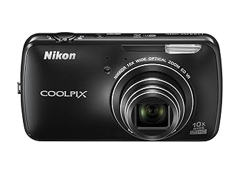【中古】Nikon デジタル写真機 COOLPIX S800c Android積み上げる 光学10倍望遠レンズ 黒いこと S800CBK