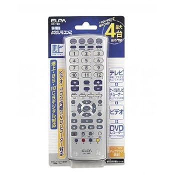 【中古】【39shop】ELPA★多機能 よくばリモコン2 最大4台 バックアップ機能 RC-19D(良い)|ドリエム店