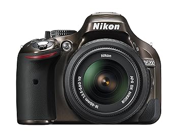 【中古】Nikon デジタル一眼二眼レフ写真機 D5200 水晶体一揃いの道具 AF-S DX NIKKOR 18-55粍 f3.5-5.6G VR ブロンズ D5200LKBZ