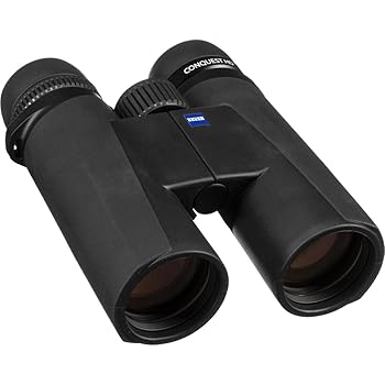 【中古】Zeiss 10x42 コンクエスト固定ディスク小型望遠鏡 LotuTec保護すること上塗り 黒いこと