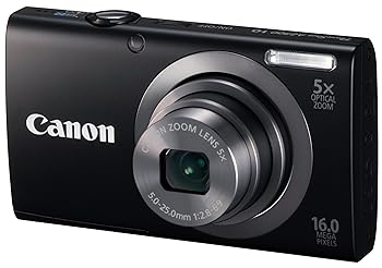 【中古】【39shop】Canon★デジタルカメラ PowerShot A2300 ブラック 光学5倍ズーム 約1600万画素 PSA2300BK(非常に良い)|ドリエム店