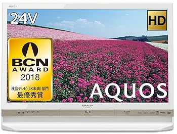 【中古】シャープ 24V型 液晶 テレビ AQUOS LC-24R30-W ハイビジョン ブルーレイ内蔵 ホワイト