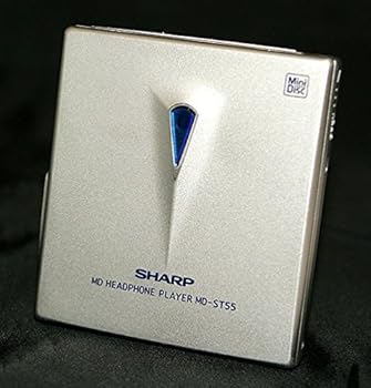 【中古】SHARP せつ然たる MD-ST55-S アークティックシルバー 携帯型MD電気蓄音機MD生まれ変わり専用機MDウォークマン