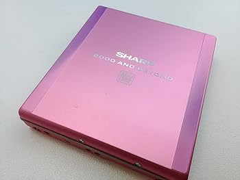 【中古】SHARP・携帯型ＭＤ電気蓄音機MD-ST531さくら色 ※ＭＤＬＰ非相応う
