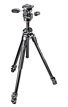 【中古】マンフロットManfrotto Manfrotto 三脚 290シリーズ DUAL アルミニウム 3段 3ウェイ雲台キット MK290DUA3-3W