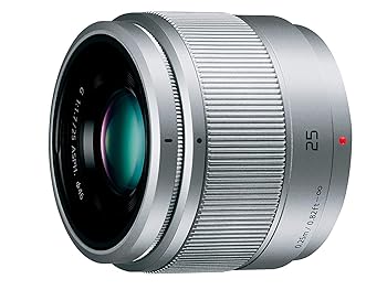 【中古】パナソニックPanasonic 単焦点レンズ マイクロフォーサーズ用 ルミックス G 25mm F1.7 ASPH. シルバー H-H025-S