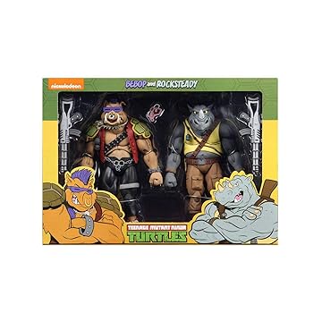 【中古】ティーンエイジ・ミュータント・ニンジャ・タートルズ オリジナルシリーズ ネカ ターゲット限定 アクションフィギュア 2パック ビーバップ & ロ