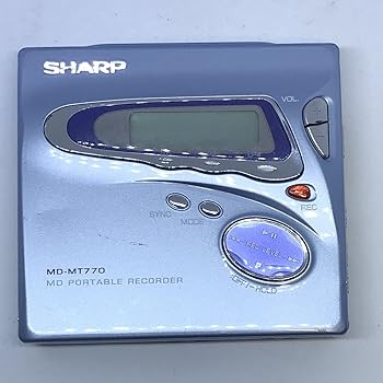 楽天市場】【中古】 SHARP ポータブルMDプレーヤー MD-DS5-A ライト