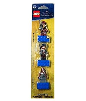 【中古】LEGO Pirates of the Caribbean Magnet Set: Jack Sparrow, Hector Barbossa and Gunner Zombie  レゴ パイレーツ・オブ・カリビアン 磁石