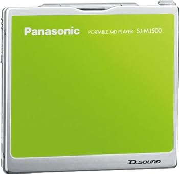 【中古】（好いたらしい）パナソニック 携帯型MD電気蓄音機 緑であること SJ-MJ500-G