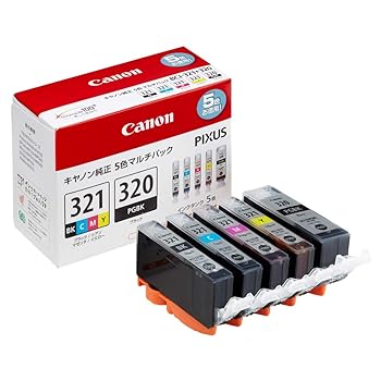 【中古】(良い)Canon インクタンク BCI-321(BK/C/M/Y)+BCI-320 マルチパック