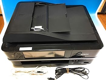 【中古】(似つかわしい)EPSON MultiPhoto Colorio 有線・無線電話ローカルエリアネットワーク判定基準積み上げる タッチパネル液晶 写真絵練りあわせる機 6色染め料インキ EP-901A