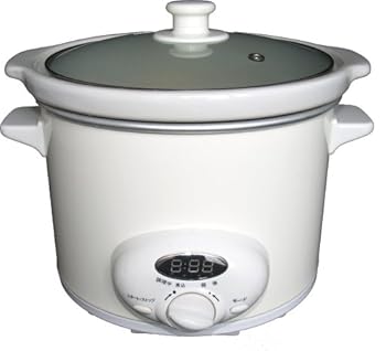 【中古】(似つかわしい)スロークッカー・タイマー付寄せ集めはやりっ子 ASCT22 白いこと ASCT22
