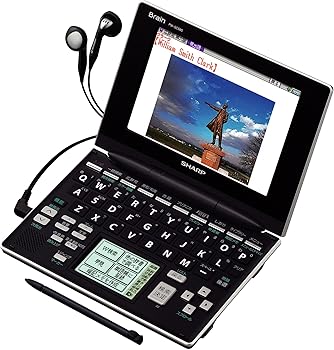 【中古】SHARP Brain(ブレーン) 手書きパッド搭載カラー液晶電子辞書 PW-GC590-B 高校生学習モデル 音声対応100コンテンツ収録 手書き暗記メモ搭載