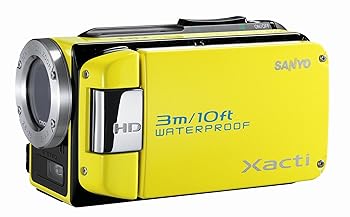 【中古】(好いたらしい)SANYO 高品位テレビ 雨合羽デジタルムービーカメラ Xacti (ザクティ) DMX-WH1 黄色 DMX-WH1(Y)