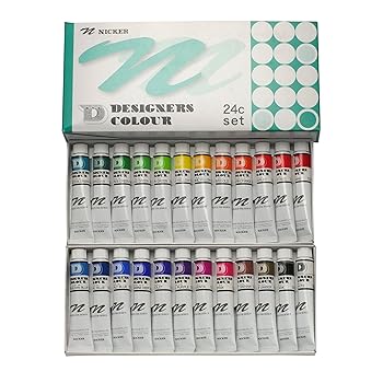 【中古】(好いたらしい)ニッカボッカ絵の具(Nicker colour) 水彩画絵の具 設計者スカラー 24色仕掛ける 20ml(6号)