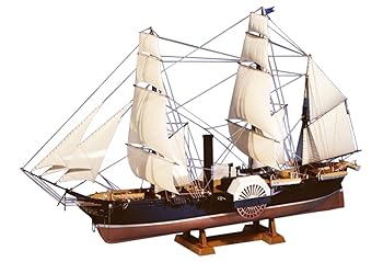 【中古】(良い)青島文化教材社(AOSHIMA) 大型帆船 No.10 1/150 黒船 サスケハナ