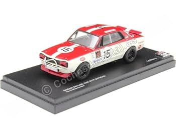 【中古】京商オリジナル 1/43 スカイラインGT-R (KPGC10) RACING#15/レッド 完成品