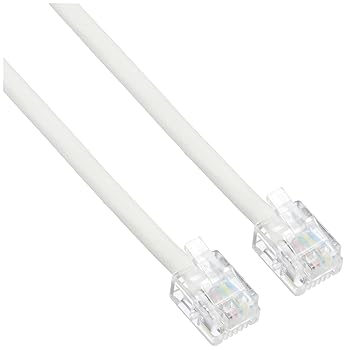 【中古】(良い)エルパ(ELPA) テレホンコード 電話線 6極4芯/6極2芯 兼用 20m TEW-T200