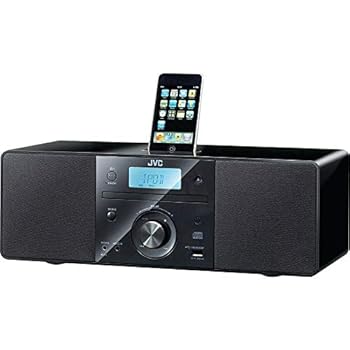 【中古】JVCケンウッド JVC iPod相応うCDポータブルオーディオシステム 黒いこと RD-N1-B