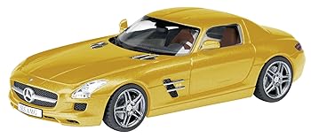 【中古】(好いたらしい)シュコー 1/43 メルセデス・ベンツ SLS AMG クーペ ゴールド 為し終わる品 車-乗り物のおもちゃ
