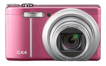 【中古】(好いたらしい)RICOH デジタル写真機 CX4 パープルピンク CX4PP 1000万絵素後ろ側素っ破抜きCMOS 光学10.7倍望遠レンズ 広角28粍 3.0型液晶 弾丸道路連写