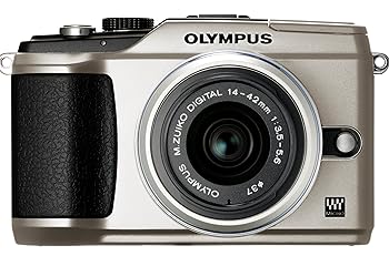 【中古】OLYMPUS ミラーレス一眼 E-PL2 レンズキット ゴールド E-PL2 LKIT GLD