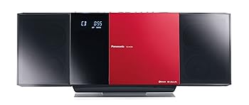 【中古】Panasonic コンパクトステレオシステム 赤いこと SC-HC55-R