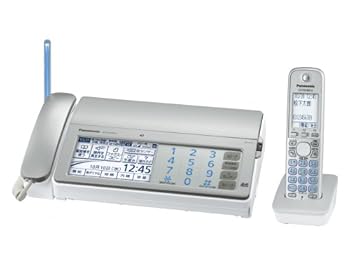 【中古】(良い)パナソニック おたっくす デジタルコードレスFAX 子機1台付き 1.9GHz DECT準拠方式 シルバー KX-PD701DL-S