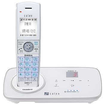 【中古】(良い)Uniden デジタルコードレス留守番電話機 可憐 子機1台タイプ ホワイト DECT3280(W)
