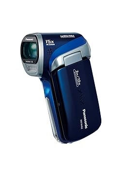 【中古】(良い)パナソニック デジタルムービーカメラ WA2 防水仕様 ディープブルー HX-WA2-A