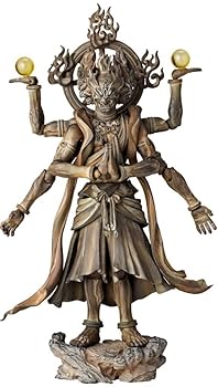 【中古】(良い)リボルテックタケヤ003EX 阿修羅 木調版 ノンスケール ABS&PVC製 塗装済み アクションフィギュア