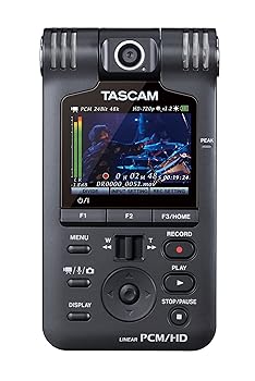 【中古】TASCAM リニアPCM/HDビデオレコーダー ブラック DR-V1HD
