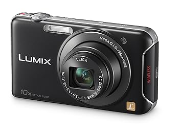 【中古】パナソニック デジタル写真機 ルミックス 黒いこと DMC-SZ5-K 光学10倍 無線LAN積み上げる 薄型か細いパウダーコンパクト