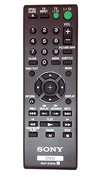 【中古】Sony rmt-d197 a ヴィデオディスク電気蓄音機のリモート・取り締まるdvp-sr201p、dvp-sr210p、dvp-sr405p、dvp-sr510h
