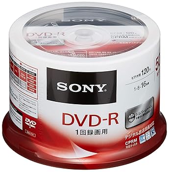【中古】SONY ビデオ用DVD-R CPRM対応 120分 1-16倍速 スピンドルケース 50枚パック 50DMR12MLDP|ドリエム店