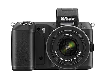 【中古】Nikon ミラーレス一眼 Nikon 1 V2 レンズキット 1 NIKKOR VR 10-30mm f/3.5-5.6付属 ブラック N1V2HLKBK｜ドリエム店 45,261円