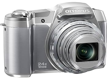 【中古】OLYMPUS デジタル写真機 STYLUS SZ-16 1600万絵素CMOS 光学24倍望遠レンズ 広角25粍 しろがね色 SZ-16 SLV