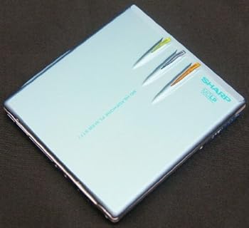 【中古】SHARP せつ然たる MD-ST77-A 青碧 携帯型MD電気蓄音機 MDLP相応う