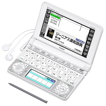 【中古】特別英語コンテンツ含む140コンテンツ収録 カシオ EX-word 電子辞書 高校生モデル XD-N4805WE ホワイト｜ドリエム店