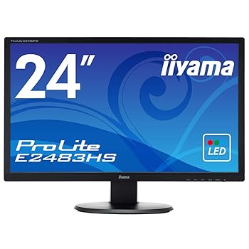 【中古】iiyama 管する 見せびらかす E2483HS-B1 (24in/盛りだくさん固定ディスク/TN/HDMI,D-sub,DVI-D/3年引き受ける)