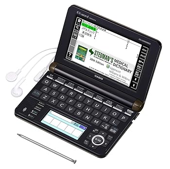 【中古】カシオ 陰電子字引き エクスワード 医科職業的青写真 XD-U5900MED 黒いこと