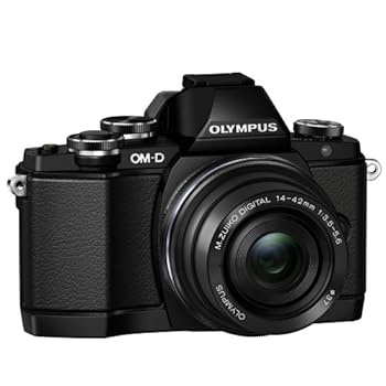 【中古】(良い)OLYMPUS OM-D E-M10 EZレンズキット ブラック ミラーレス一眼 OM-D E-M10 LKIT BLK