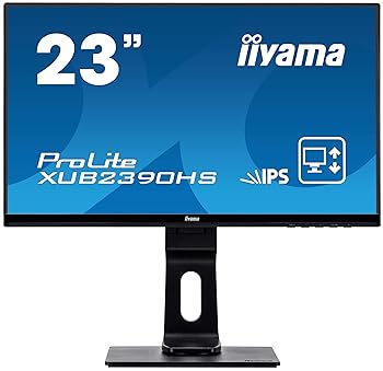 【中古】(良い)iiyama スリムベゼル+AH-IPSパネル『XUシリーズ』 昇降スタンド・スウィーベル機能搭載 FullHD(1920x1080)モード対応 WLEDバックライト23型ワイ｜ドリエム店