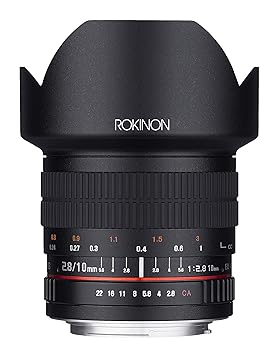 【中古】Rokinon 10mm F2.8 ED AS NCS CS CS 超広角レンズ Canon EF-Mマウントコンパクトシステムカメラ用 (10M-M)