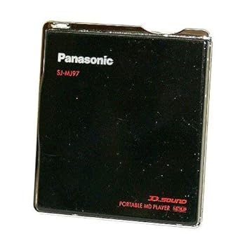 【中古】Panasonic パナソニック SJ-MJ97-K （黒いこと） ポーダブルMD電気蓄音機 MDLP相応う （MD生まれ変わり専用機/MDウォークマン）