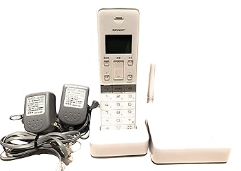 【中古】シャープ 電話機 コードレス 1.9GHz DECT準拠方式 迷惑電話機拒否機能 ホワイト系 JD-SF1CL-W｜ドリエム店